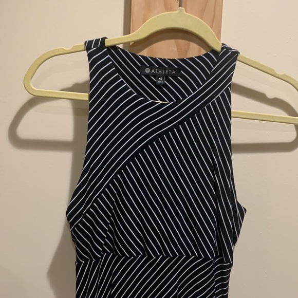 Athleta Striped Black and White Santorini Dress XS - Picture 4 of 4